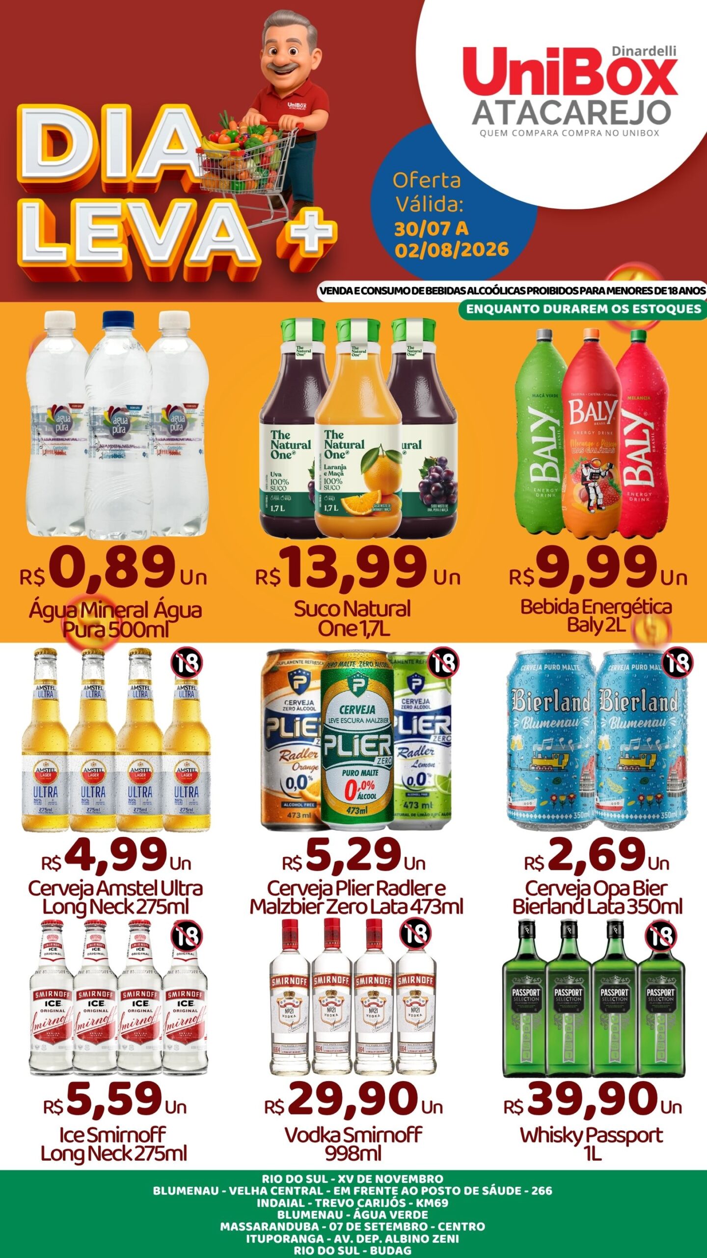 LEVA+ BEBIDAS – 30-07 – 02-08 – LJS 1,2,4,5,6,7,8