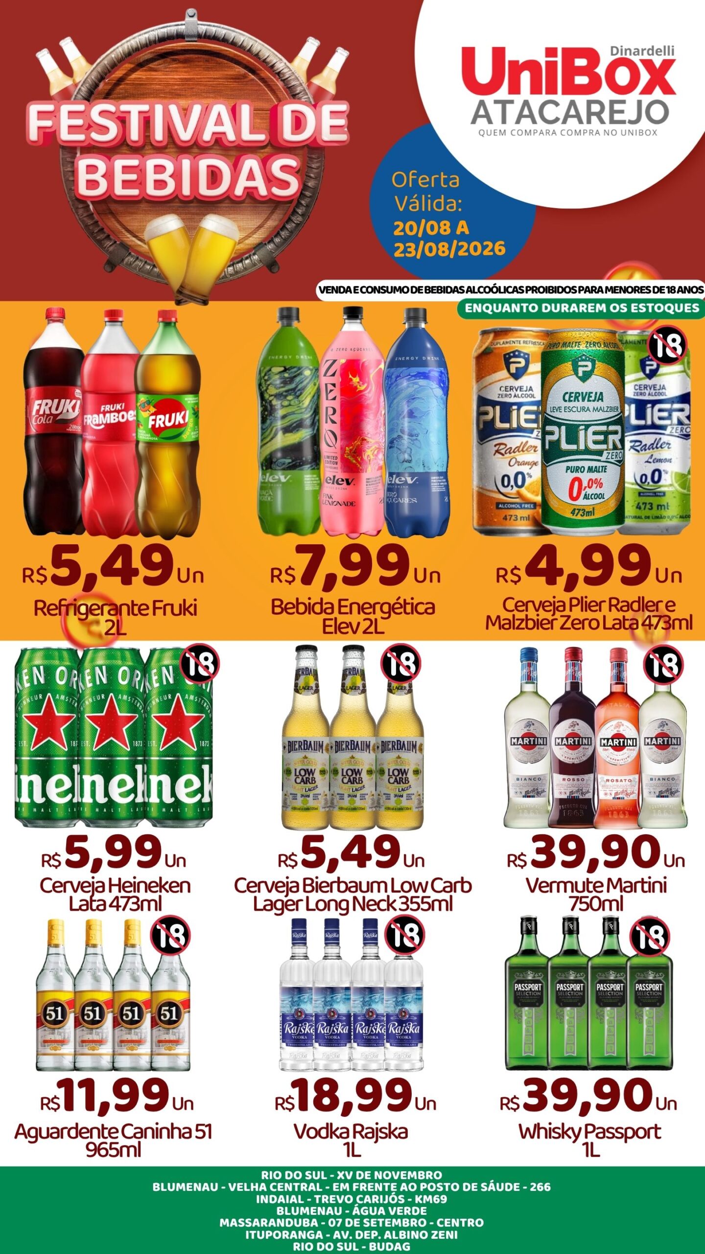 FESTIVAL BEBIDAS – 20-08 – 23-08 – LJS 1,2,4,5,6,7,8