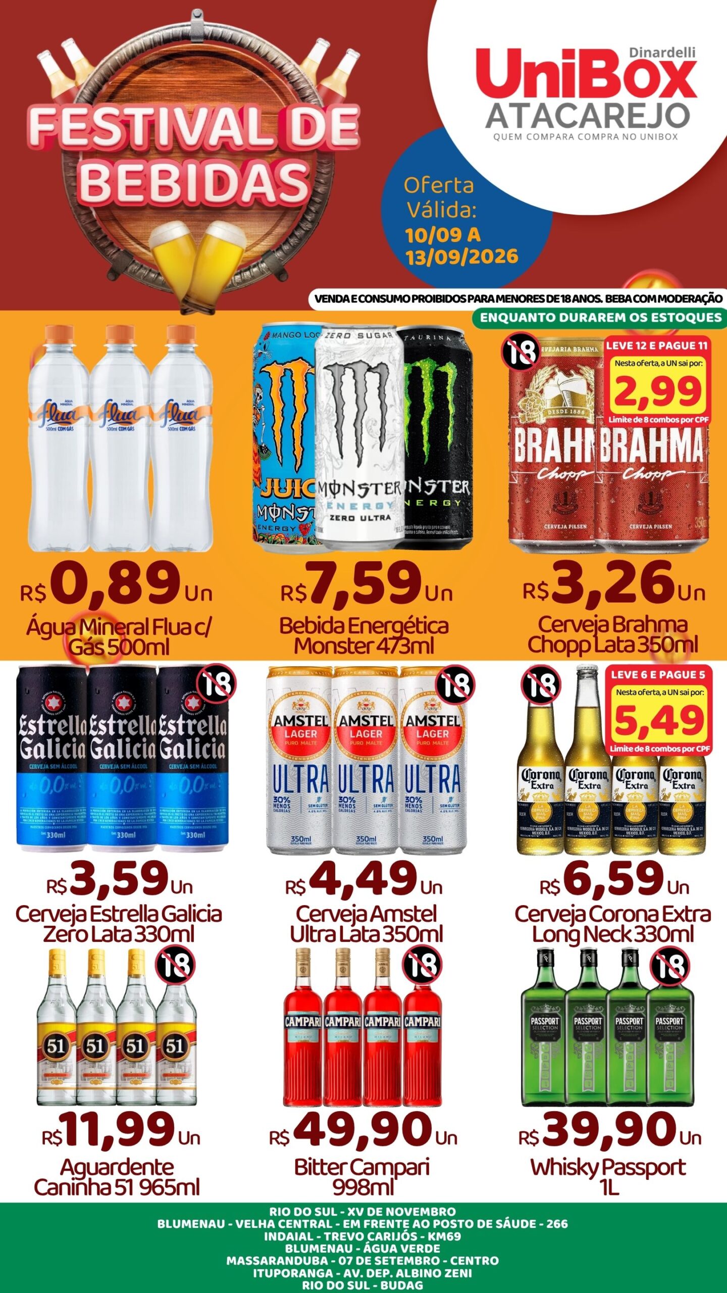 ESPECIAL BEBIDAS – 10-09 – 13-09 – LJS 1,2,4,5,6,7,8