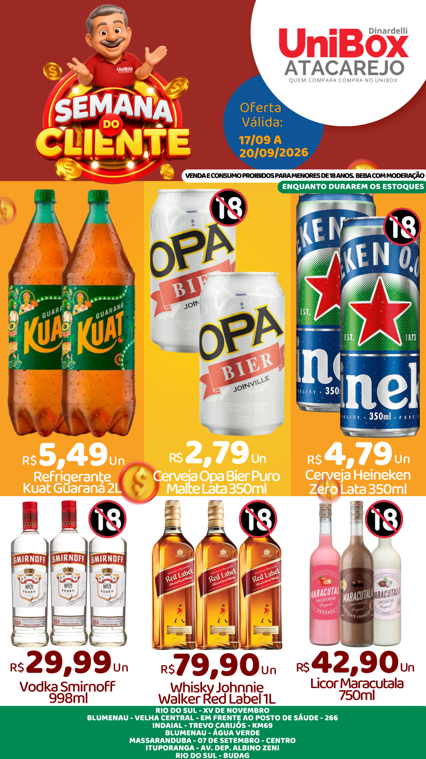 ESPECIAL BEBIDAS – 17-09 – 20-09 – LJS 1,2,4,5,6,7,8