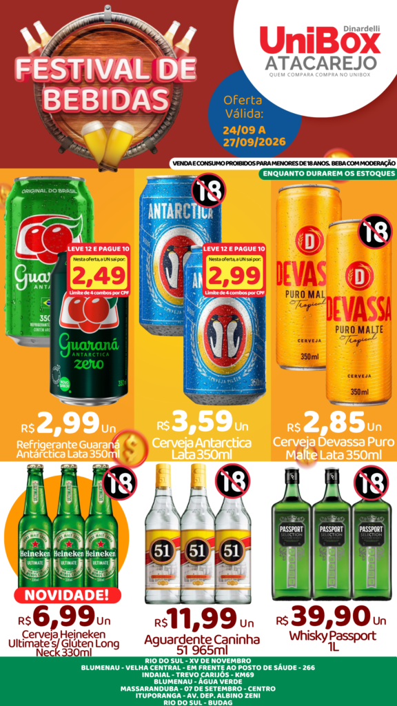 ESPECIAL BEBIDAS – 24-09 – 27-09 – LJS 1,2,4,5,6,7,8